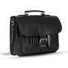 MAYFAIR VEGETABLE TANNED BLACK LEATHER SMALL SATCHEL / BACKPACK