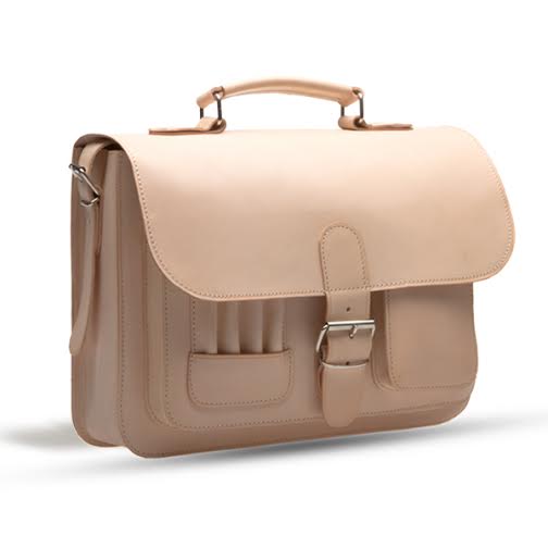 ANGEL NATURAL VEGETABLE TANNED LEATHER SMALL SATCHEL / BACKPACK