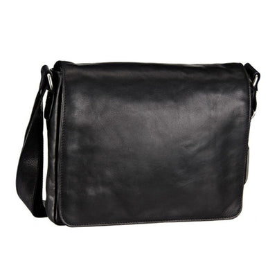 LEONHARD HEYDEN CAMBRIDGE 5254 MESSENGER / SHOULDER BAG IN BLACK