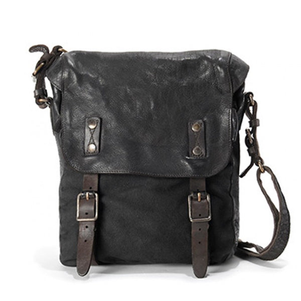 Aunts and uncles french fork tobacco brown medium size messenger bag 5