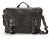 Aunts and uncles ducktail tobacco brown large messenger bag 1