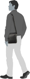 JOST COPENHAGEN 2055 BLACK LEATHER SMALL MESSENGER BAG
