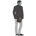 JOST RANDERS 2440 COGNAC LEATHER SMALL MESSENGER BAG / CITY BAG