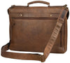 JOST RANDERS 2443 COGNAC LEATHER LAPTOP BRIEFCASE