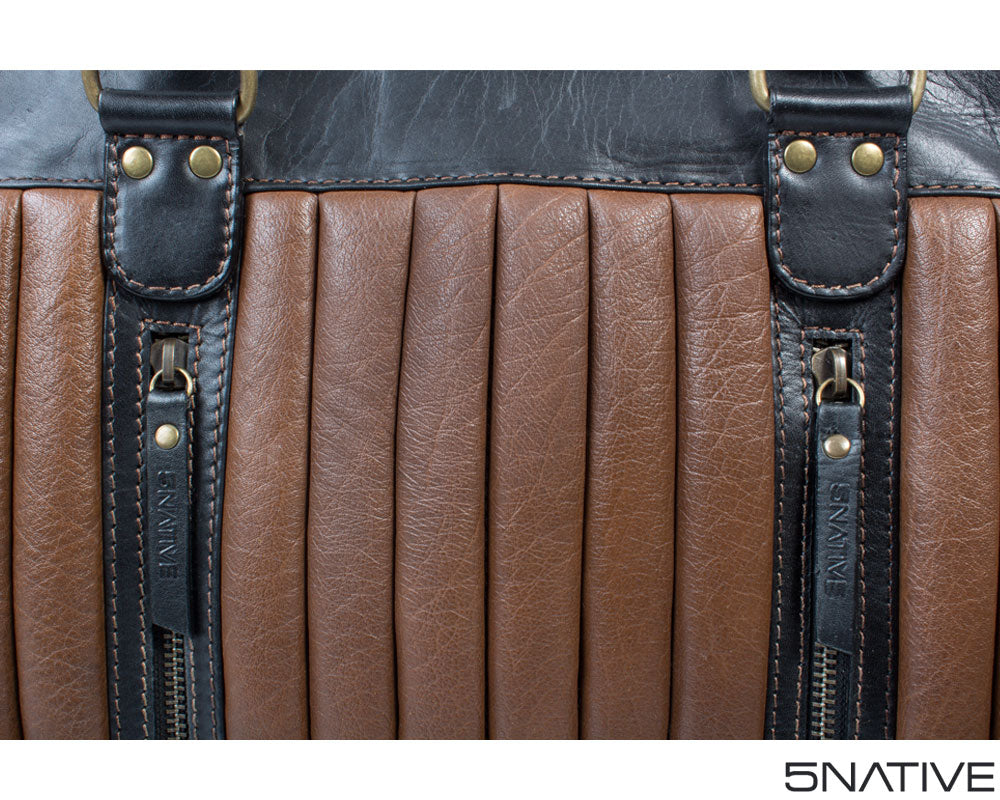 5native brown tan real leather trendy ladies laptop work bag, business bag, laptop compatible with unique design 6