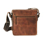 AUNTS & UNCLES LUCKY LOSER COFFEE/ BROWN LEATHER SMALL POSTBAG