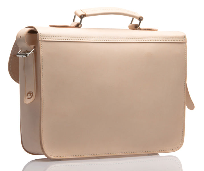 ANGEL NATURAL VEGETABLE TANNED LEATHER SMALL SATCHEL / BACKPACK