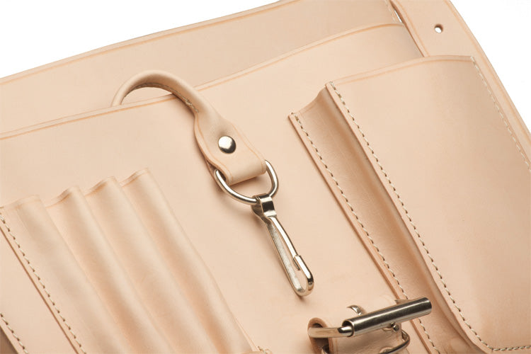 ANGEL NATURAL VEGETABLE TANNED LEATHER SMALL SATCHEL / BACKPACK