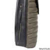 5native black grey olive real leather trendy medium messenger bag, iPad compatible with unique design 11