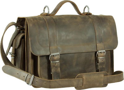 PIMLICO CRAZY HORSE STONE BROWN LEATHER SATCHEL / BACKPACK Special