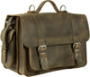 PIMLICO CRAZY HORSE STONE BROWN LEATHER SATCHEL / BACKPACK