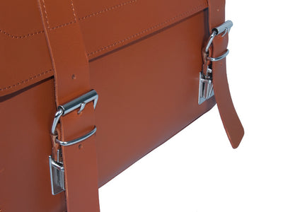 FREE TRIBE SMALL MESSENGER BAG WORTH £145 WITH PIMLICO VEGETABLE TANNED TAN LEATHER SATCHEL / BACKPACK