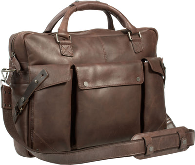 FREE UBERBAG CLUTCH WORTH £119 WITH UBERBAG INSIGNIA BROWN LEATHER LAPTOP BAG