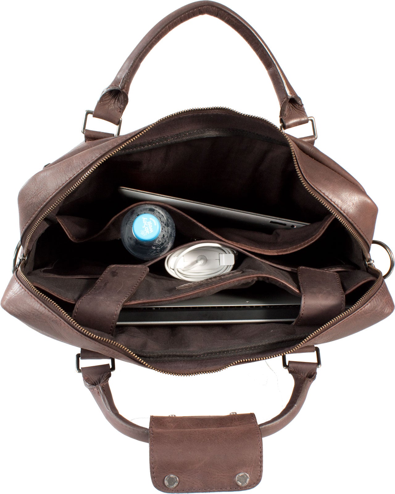 FREE UBERBAG CLUTCH WORTH £119 WITH UBERBAG INSIGNIA BROWN LEATHER LAPTOP BAG