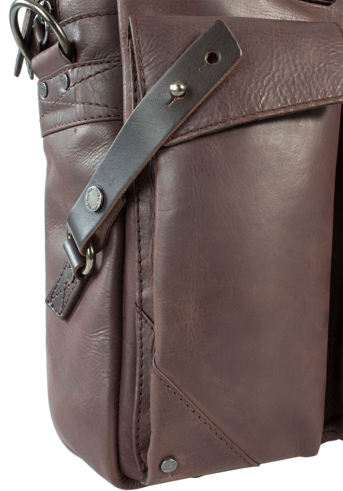 FREE UBERBAG CLUTCH WORTH £119 WITH UBERBAG INSIGNIA BROWN LEATHER LAPTOP BAG