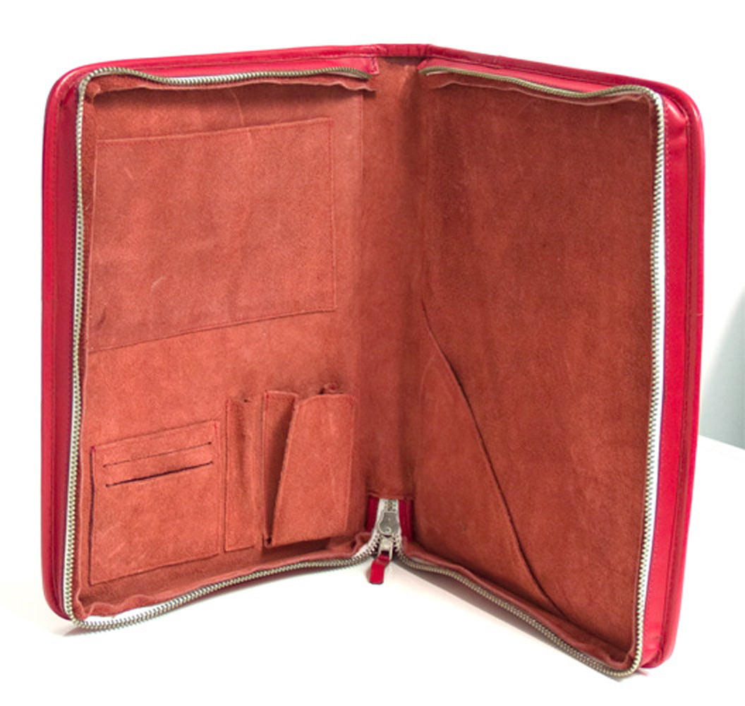 TRENDY GREEN REAL LEATHER FOLDER BAG