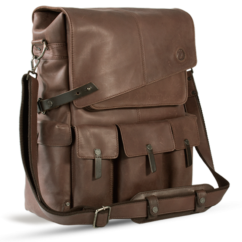 UBERBAG INSIGNIA BROWN LEATHER BACKPACK