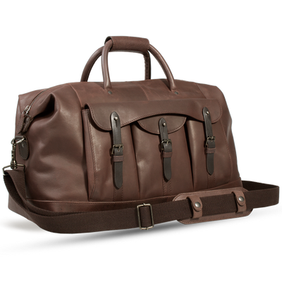 UBERBAG GOBI BROWN LEATHER HOLDALL BAG