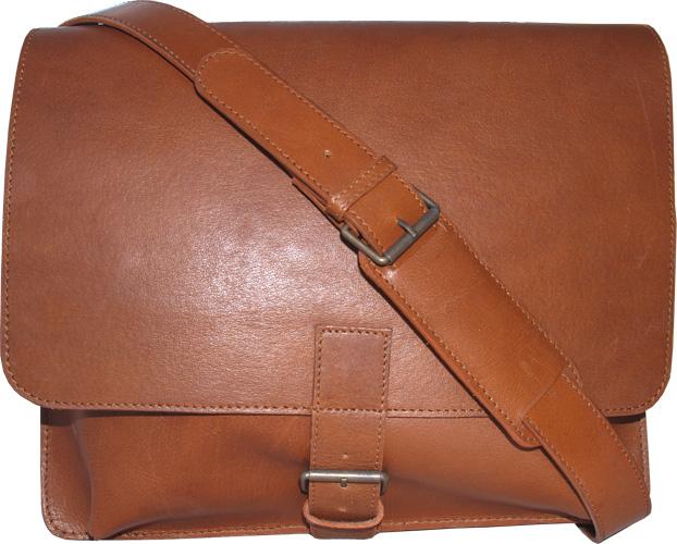RUGGED VEG TANNED SADDLE LEATHER MAN BAG / MESSENGER BAG BY HIDEONLINE