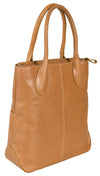 depeche tan cognac real leather large shoulder bag 5