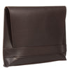 UBERBAG SIGNATURE MEN'S BROWN VEGETABLE TANNED LEATHER CLUTCH