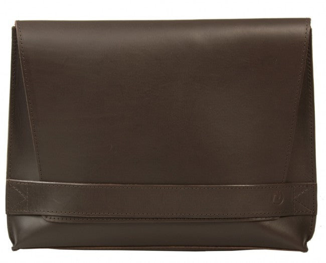 FREE MATCHING UBERBAG CLUTCH WORTH £119 WITH PIMLICO VEGETABLE TANNED BROWN LEATHER SATCHEL / BACKPACK