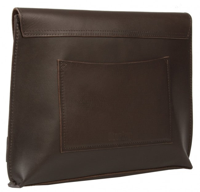 FREE MATCHING UBERBAG CLUTCH WORTH £119 WITH PIMLICO VEGETABLE TANNED BROWN LEATHER SATCHEL / BACKPACK