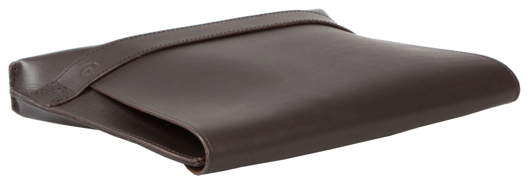 UBERBAG SIGNATURE MEN'S BROWN VEGETABLE TANNED LEATHER CLUTCH