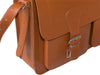 WINDSOR VEGETABLE TANNED TAN LEATHER SATCHEL / BRIEFCASE / BACKPACK