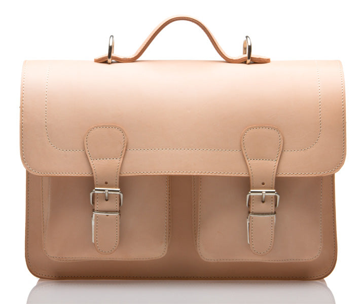 WINDSOR VEGETABLE TANNED LEATHER SATCHEL / BRIEFCASE / BACKPACK