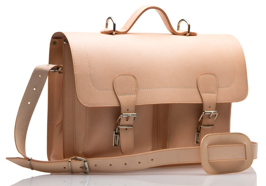 WINDSOR VEGETABLE TANNED LEATHER SATCHEL / BRIEFCASE / BACKPACK